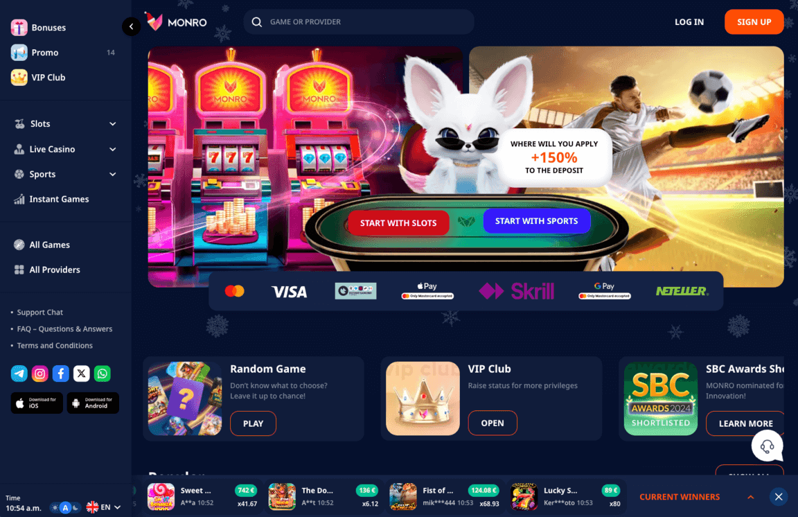 Monro Casino izskats 1